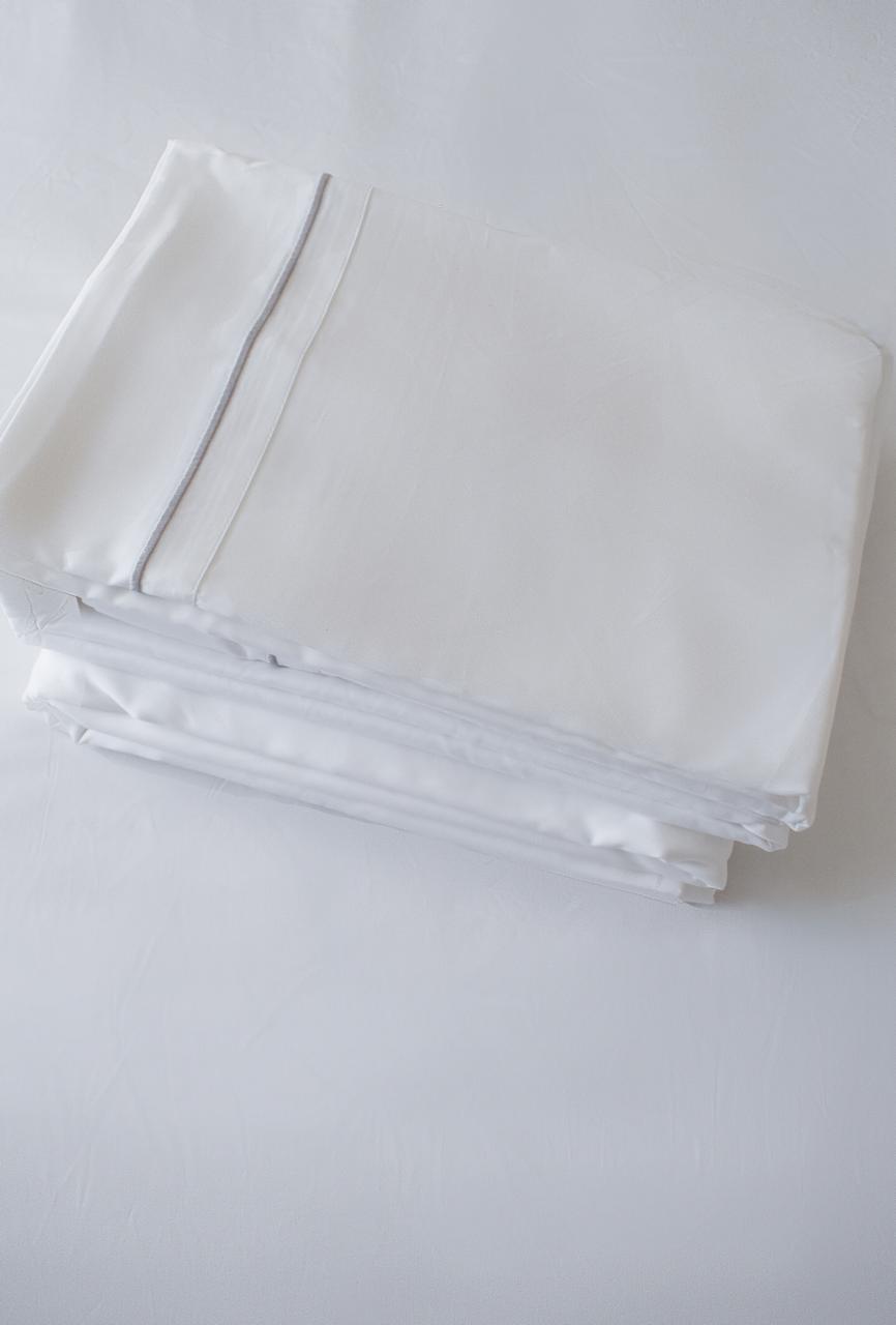 Juego de sábana planas para hoteles de algodón peinado de 400 hilos