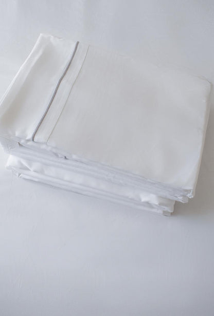 Juego de sábana planas para hoteles de algodón peinado de 400 hilos