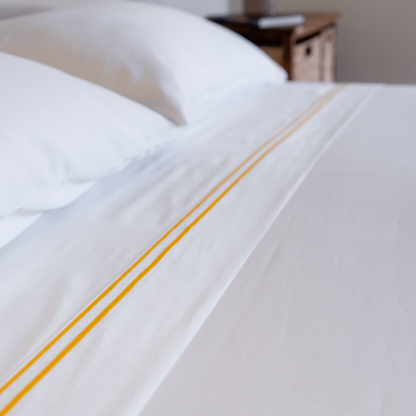 Juego de sábanas de algodón egipcio 600 hilos.