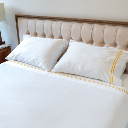 Juego de sábanas de algodón egipcio 600 hilos.