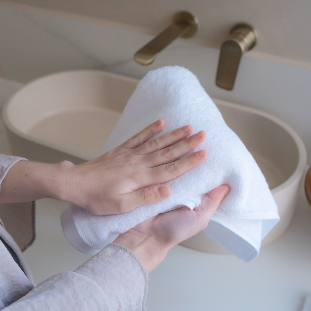 Set de 3 toallas algodón egipcio de 800 gramos/m2.