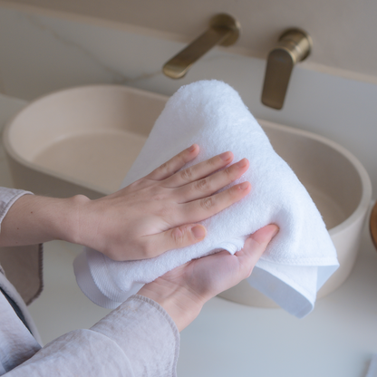 Set de 3 toallas algodón egipcio de 800 gramos/m2.