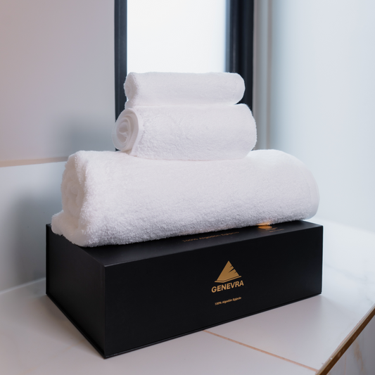 Set de 3 toallas algodón egipcio de 800 gramos/m2.